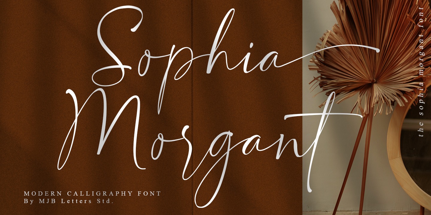 Beispiel einer Sophia Morgant-Schriftart